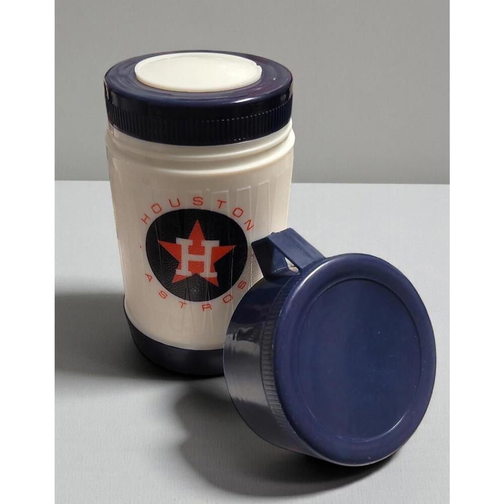 Rare Vintage Chick-fil-A & Houston Astros Thermos Dual Logo, Smudged Logo - Read